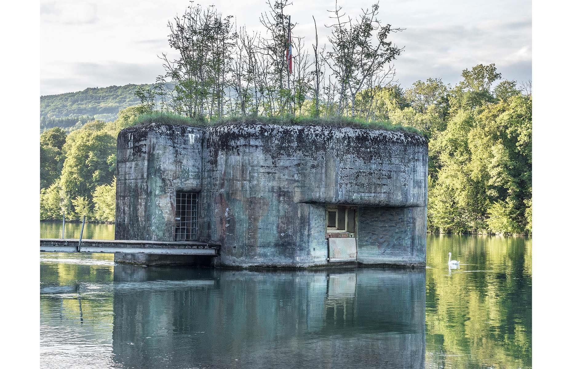 Bunker, río Rin, Suiza